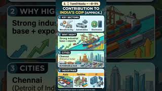 most important states GDP contribution to India