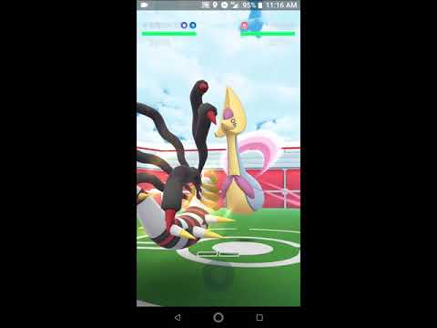 【ポケモンGO】クレセリア 3人討伐 (ムーンフォース)