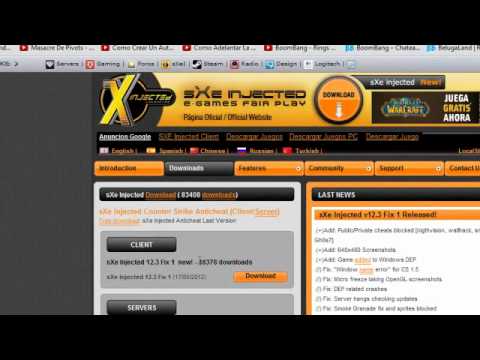 Como Descargar E Instalar sXe Injected v15.2 Para El Counter Strike 1.6