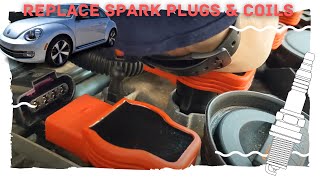2013 VW Beetle Spark Plug & Ignition Coil Install Volkswagen Beetle Coil Pack