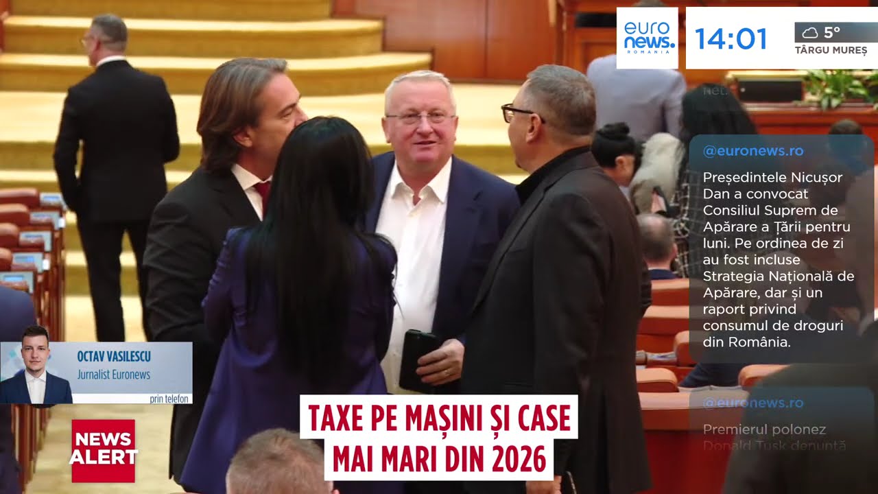 Taxe locale mai mari, din 2026: Parlamentul a adoptat legea care aduce majorări de la 1 ianuarie