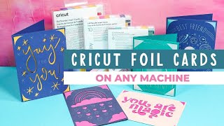 cricut foil cards: how to use foil insert card kits