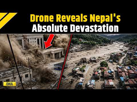 Nepal Flood Horror: Drone Reveals Total Destruction | Over 100 Dead Till Now In Nepal Flash Floods