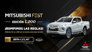 MITSUBISHI FEST EDICIÓN L200 - Disfruta ya tu L200 con una super cuota mensual.