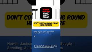 Howlin Jackson  Black Ghost Boogie  Scrolling Guitar Chords U0026 S