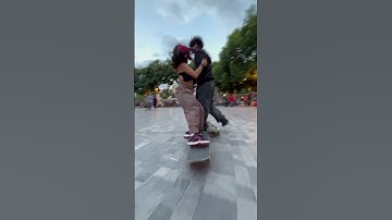 Skater Girl Collides With a Boy || ViralHog