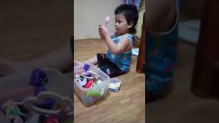 Jaizen Eating Biscuit With Mama Lola