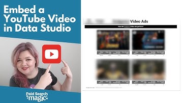 How to Add a YouTube Video to Data Studio