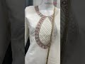 White Silk Blend Embroidered Work Readymade Salwar Suit For Women