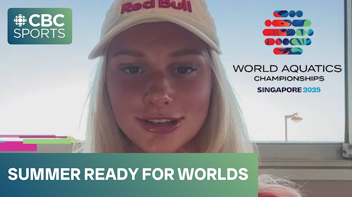 Summer McIntosh is 'super pumped' to swim at the world championships in Singapore | #worldaquatics