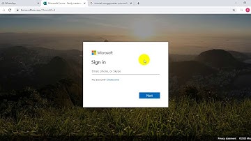 TUTORIAL LOGIN MICROSOFT FORM