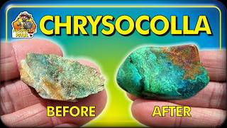 A Guide to Cutting & Tumble Polishing Chrysocolla #rockhounding #crystals #geology #chrysocolla