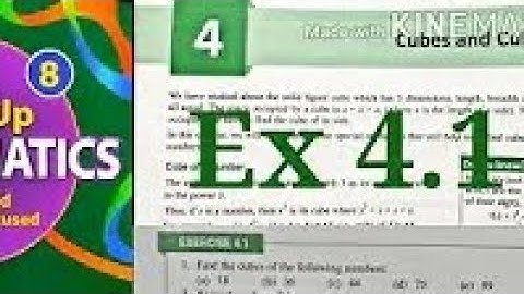 Cubes and Cube Roots Exercise 4.1 Class 8 Start up Mathematics | Viva Education | Lokesh Education