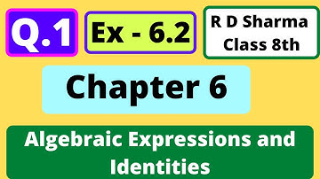 Q.1 - Exercise 6.2 - Chapter 6 - Algebraic Expressions and Identities - R D Sharma Class 8 Math