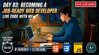 Day-83: Deadline: Road to April 7 | Becoming a Job-Ready Web Developer 🇧🇩| 8 Hours + Live Code