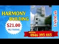 CHO THUÊ VĂN PHÒNG QUẬN 1 HARMONY BUILDING GIÁ 21 USD/M2