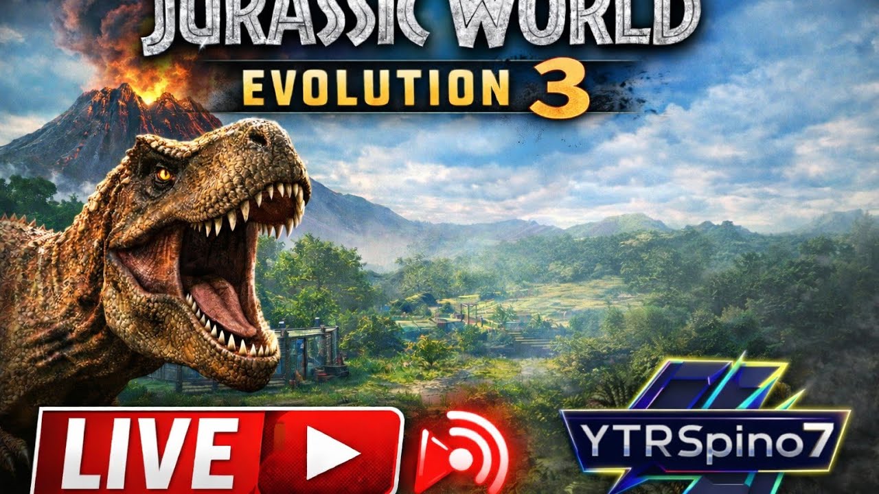 🔴Jurassic World Evolution 3 Live 🦖🔴 - YouTube
