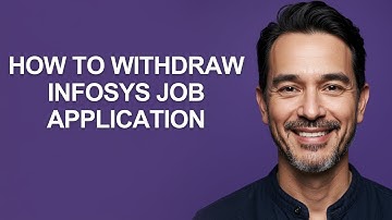 How to Withdraw Infosys Job Application - KevinHowTo