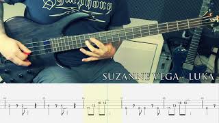 Video thumbnail of "SUZANNE VEGA - Luka [BASS COVER + TAB]"