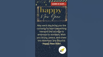 Thanks 2023 & Welcome 2024...! | Happy New Year | Learn N Njoy... #learnnnjoytrippledot
