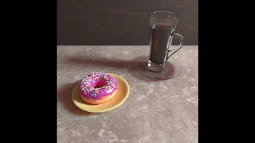 Completed Donut tutorial in blender