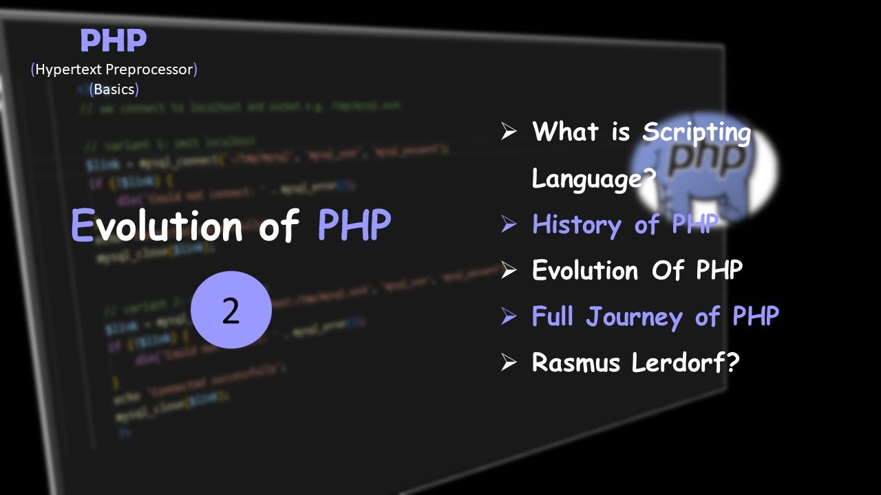 Evolution of PHP | What is scripting language? | History of PHP - YouTube