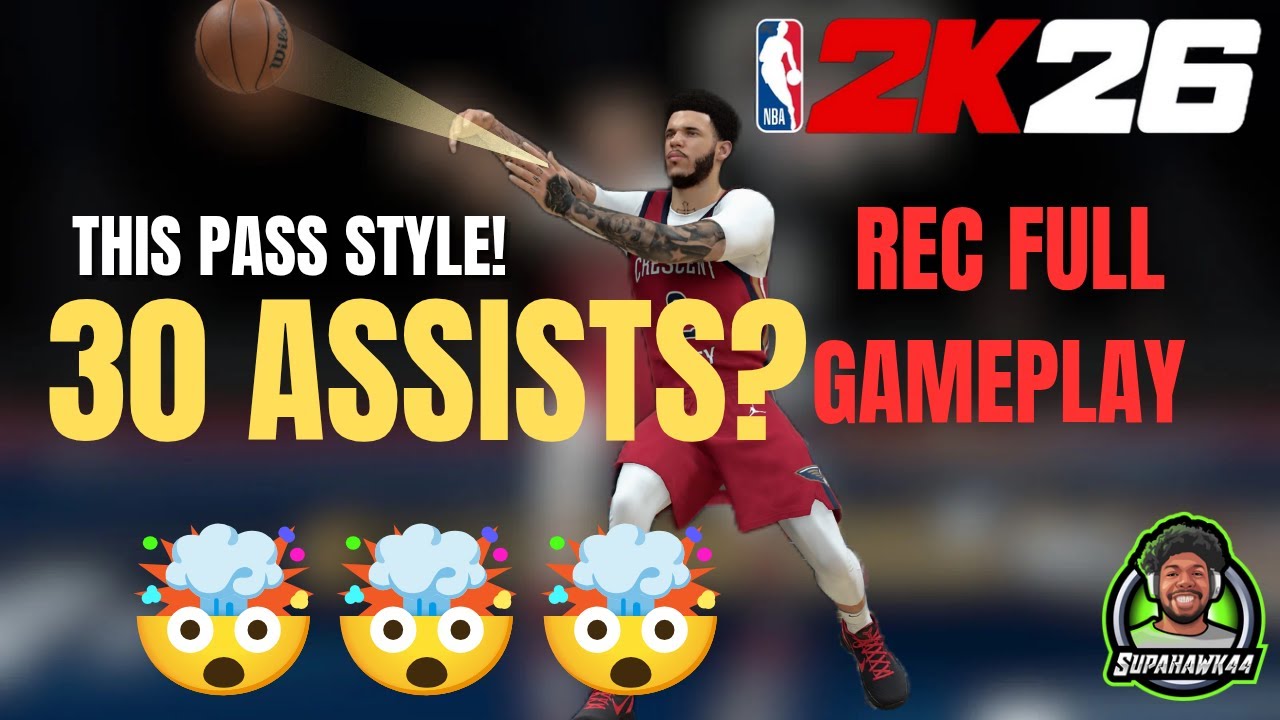 «ОТПРАВЬТЕ МО: 30 передач с этим стилем паса! | NBA 2K26 Rec Gameplay»