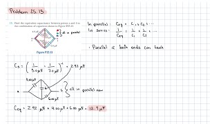 Chapter 25 - Equivalent Capacitance - Parallel and Series
