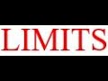 Limits.. Define limits....foundation..