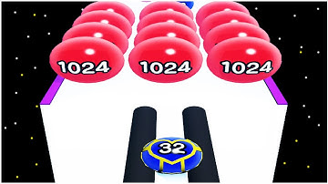 Ball Run 3D Number Merge 2048 - Gameplay Walkthrough - Levels 1-15