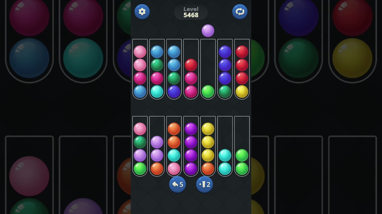 Ball Sort by Infinite Joy: Levels 5467, 5468, 5469