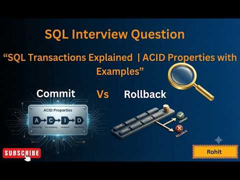SQL Transactions for Beginners | Full Concept in 7 Min #sql #dataanlysis