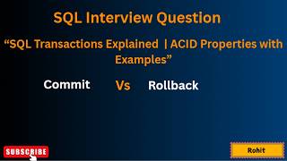 SQL Transactions for Beginners | Full Concept in 7 Min #sql #dataanlysis 