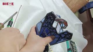 How to replace the LED string light for Bieye Tiffany-style stained glass lamps