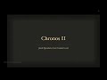 Jacob Speculates Core Content 17. ( Intro To Chronos-2 )
