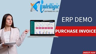 How to create purchase invoice secuERP demo