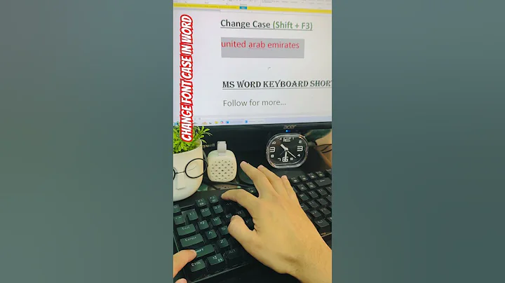 Change Font Case in MS Word #shortcuts #msword #mswordtricks