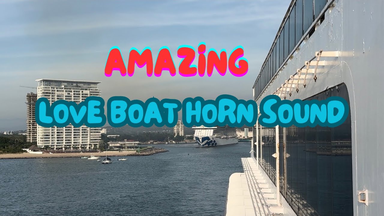 Listen to “Love boat” horn sound from Discovery Princess while leaving the port. #beautifulsound