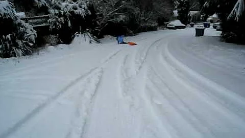 Sledding in Seattle