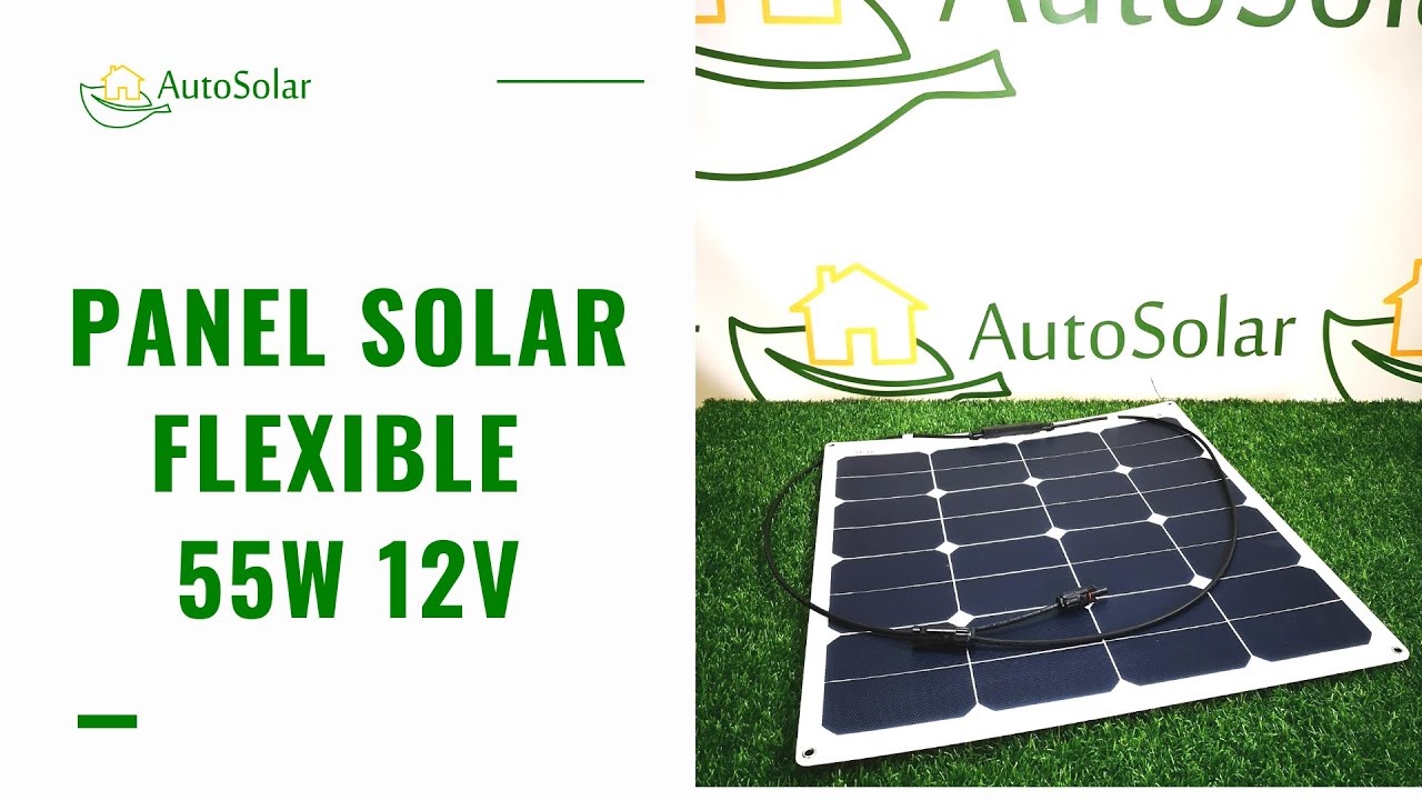 Panel Solar Flexible 55W 12V 