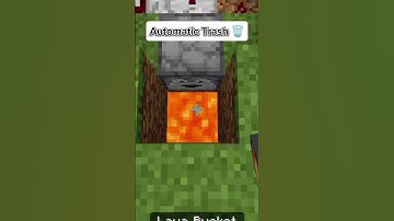 Minecraft Automatic trash can 🗑️😁.#minecraft #viralshorts