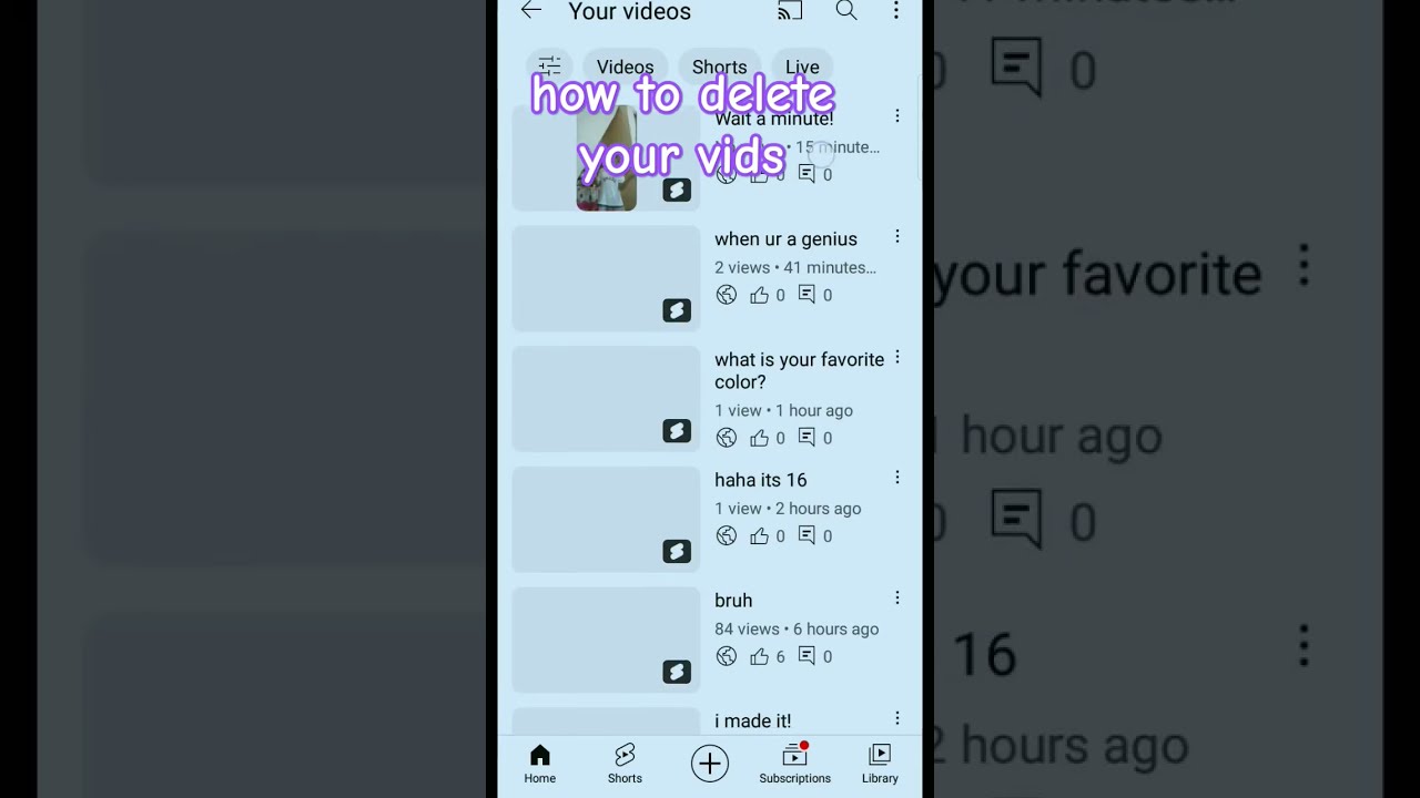 How To Delete A Video From Your Channel
