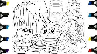 Hi friends! In this video I show you TOP BRAINROT Memes New Coloring Pages.
