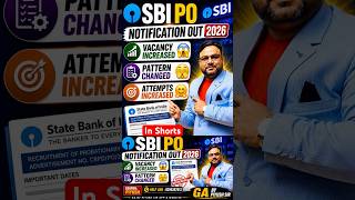 SBI PO NOTIFICATION 2026 #sbipo https://sbi.bank.in/web/careers/current-openings GA BY PIYUSH SIR