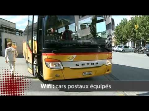 Le WiFi gratuit dans les bus de CarPostal dans le Valais romand