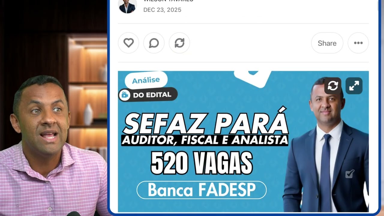 Sefa PA: SAIU! 642 vagas - O MAIOR DO BRASIL
