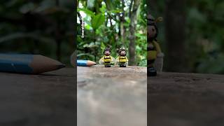 Smallest BEE figures. Hand carved bees miniatureworld  miniworld youtubeshorts miniature