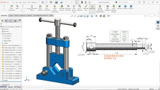 Design of Pipe Vice in Solidworks 5.Spindle Screw