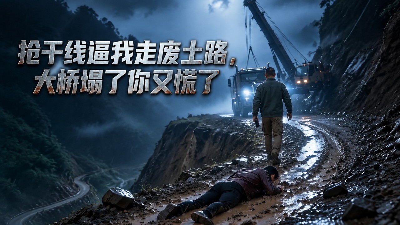 逼我走廢土路？大橋塌陷瞬間全場慌了