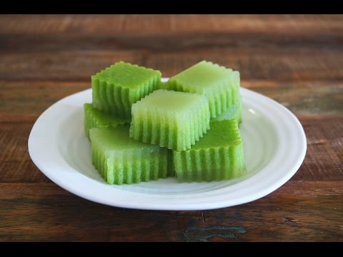 Pandan Jelly With Coconut Milk (Agar-Agar Pandan) - YouTube